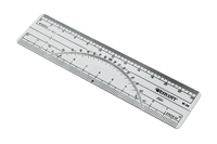 6" Protractor Ruler 20ths / 40ths