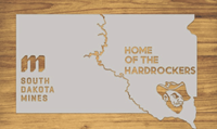 Fire & Pine South Dakota Map Wall Hanging